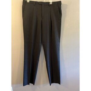 Stacy Adams‎ Mens Black Suit Pants NWT $399 Unhemmed 42L